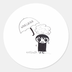 Useless EMO Runt Klistermärke