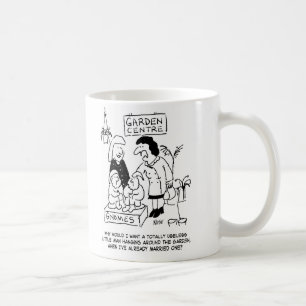 Useless Gnome i Garden. Funny Kaffemugg