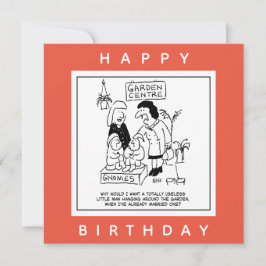 Useless Gnome i Garden-Tecknaden Kort