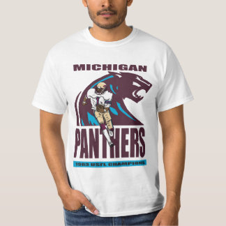 USFL Michigan Panthers retro Fotboll T-Shirt