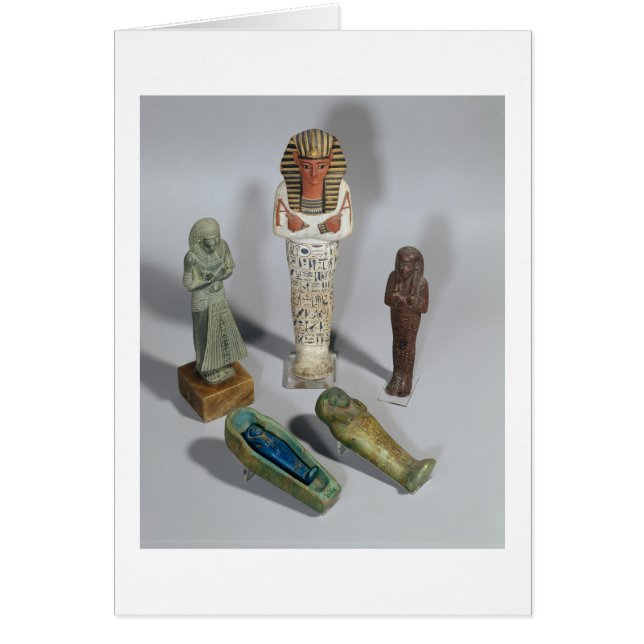 Ushabti figurer hälsningskort (Framsidan)
