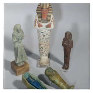 Ushabti figurer kakelplatta