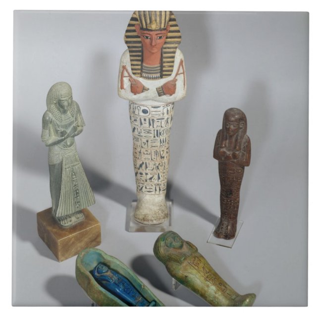 Ushabti figurer kakelplatta (Framsidan)