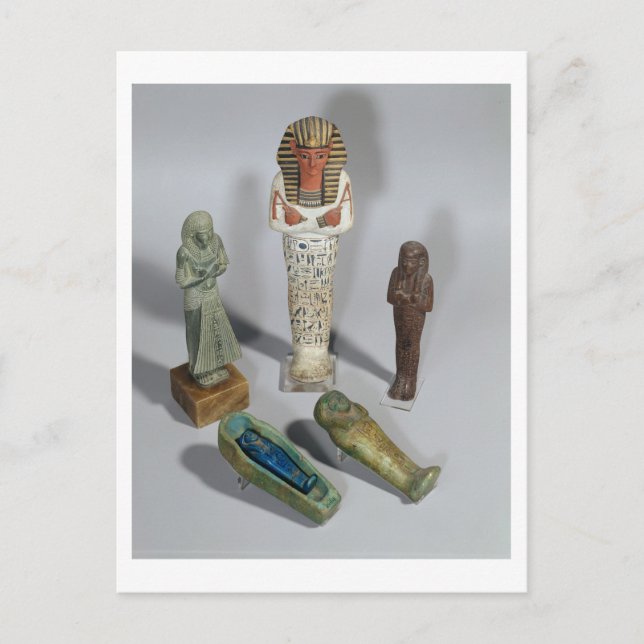 Ushabti figurer vykort (Framsida)