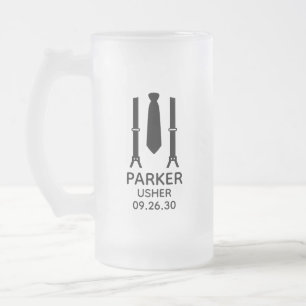 Usher Black Tie Frostat Ölglas