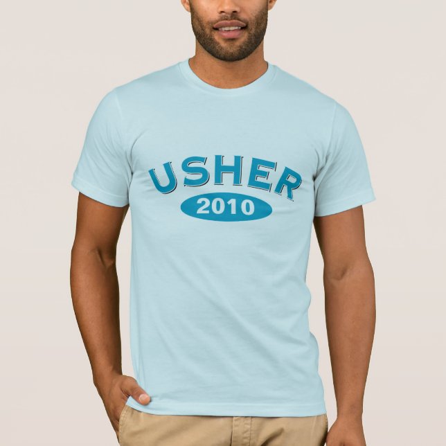 Usher Blue Arc 2010 T-shirt (Framsida)