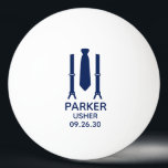 Usher Blue Tie Pingisboll<br><div class="desc">De här pingpongerna i bollar skulle vara perfekt för vaktmästarna i brudens sida. Om all din bröllopsfest kommer att ha kostym på sig är det underbart med en slump och en slips i blått. Avslappnaden är ännu formell. De skulle vara så roligt för en reklamfest eller helg. Hämta 6 för...</div>