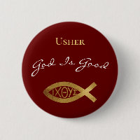 Usher Christian Church Gud är Bra Modern Red