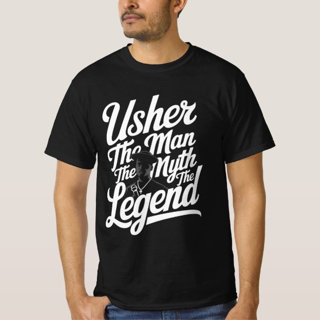 Usher ger mannen Myth Legend T-Shirt (Framsida)