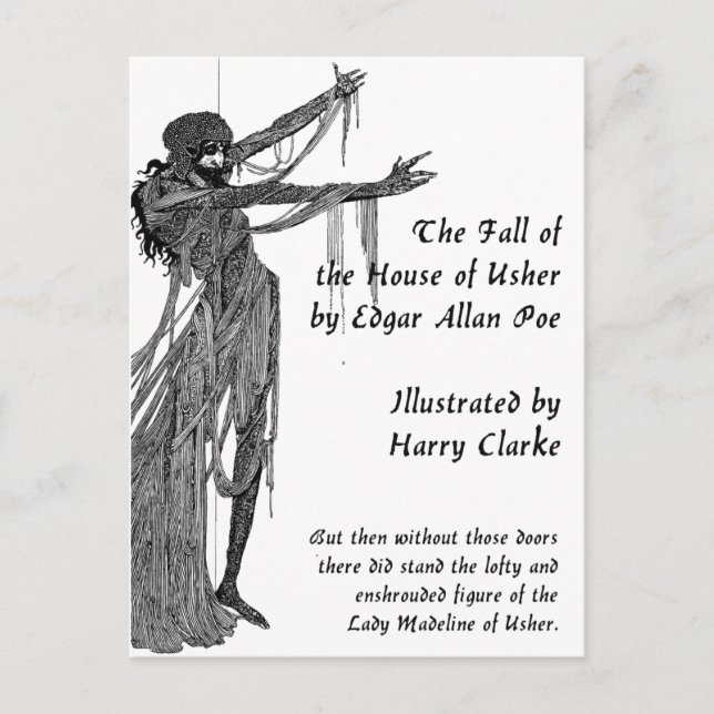 Usher-huset Vykort (Framsida)