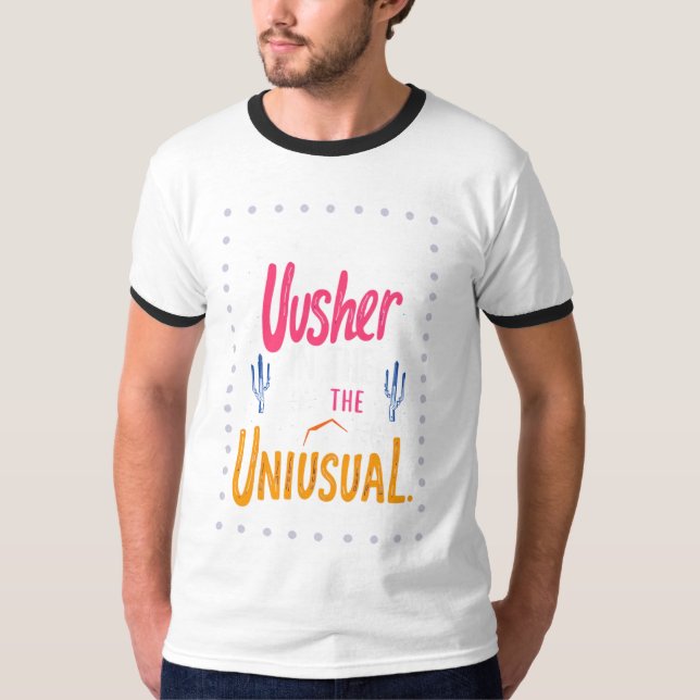 Usher i ovanlig tid t shirt (Framsida)