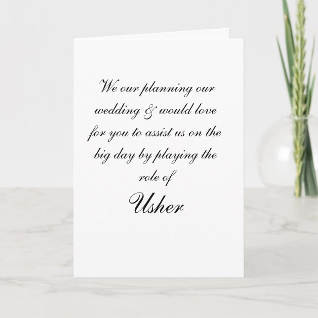 Usher Inbjudan (Framsida)