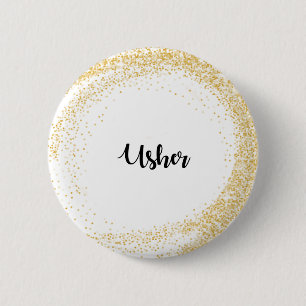 Usher namn bricka knapp