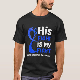 Usher Syndrome Awareness Blue Ribbon Hope Family F T Shirt