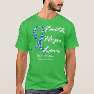 Usher Syndrome Awareness Faith Hope Kärlek i denna T Shirt
