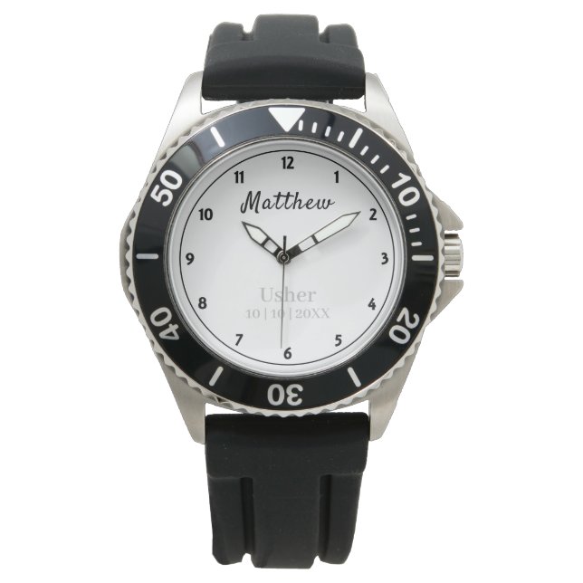 Usher Tack Gift Personlig Watch Armbandsur (Framsida)