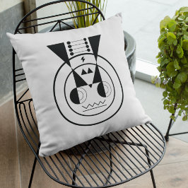 Ushi Zodiac - Geometric Ox accent Cushion Kudde