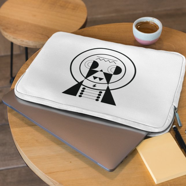 Ushi Zodiac Symbol - Geometric Ox Laptop Fodral (Powered by purpose - Ushi zodiac sleeve for smart, steady moves.)