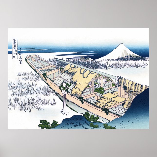 Ushibori i provinsen Hitachi Poster (Framsidan)