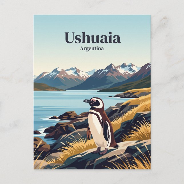 Ushuaia Argentina Vykort (Framsida)