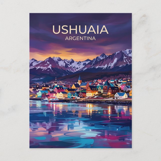 Ushuaia Argentina Vykort (Framsida)