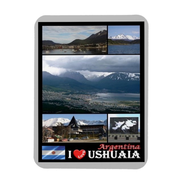 Ushuaia - I Kärlek - Argentina - I Magnet (Vertikal)