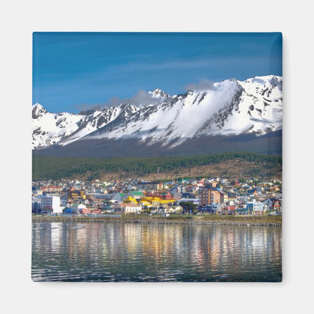 Ushuaia Panoramic Photography Print Magnet (Framsidan)
