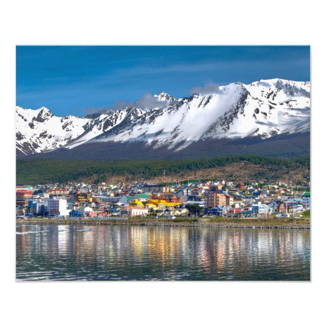 Ushuaia Panoramic Photography View Fototryck (Framsidan)