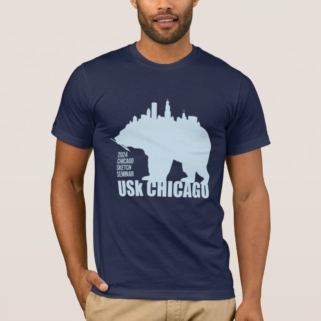 USk Chicago Sketch Seminar 2024 T-shirt (Framsida)