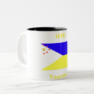 USK/USA Tillsammans tvåtonskaffe Mugg