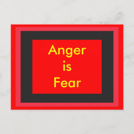 ! USkapa Ilska är Rädsla Vykort