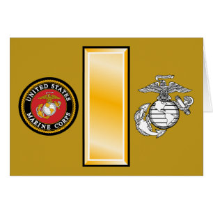 USMC 2:aLt Sekundärlöjtnant 0-1 Hälsningskort