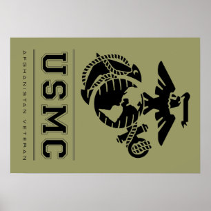 USMC Afghanistan Veteran Poster