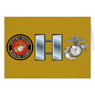 Usmc-Capt Leda 0-3 Hälsningskort
