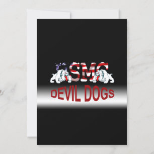 USMC Chety - Djävulen Hundar - Anpassade Card! Spara Datumet