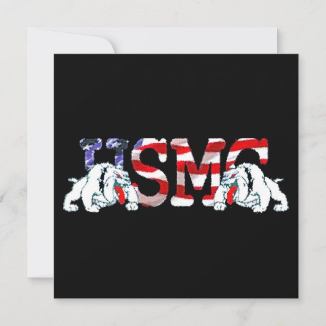 USMC Chety - Djävulen Hundar - OoRah! Spara Datumet (Framsida)