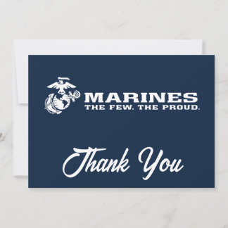 USMC Den few Logotypen Proud - vit Tack Kort