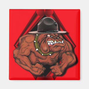 Usmc-djävulenhund Magnet