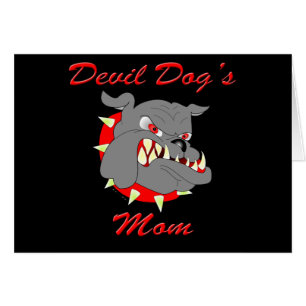 Usmc-djävulenhund mamma hälsningskort