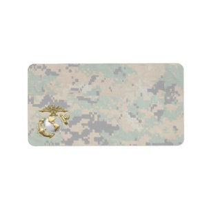 USMC Eagle, Globe & Anchor (EGA) [3D] Adressetikett