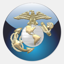 USMC Eagle, Globe & Anchor (EGA) [3D] Runt Klistermärke