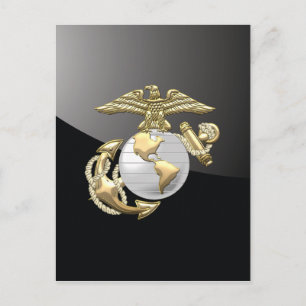 USMC Eagle, Globe & Anchor (EGA) [3D] Vykort