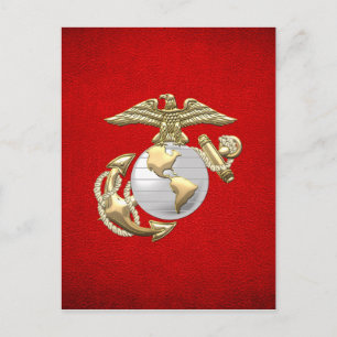 USMC Eagle, Globe & Anchor (EGA) [3D] Vykort