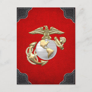 USMC Eagle, Globe & Anchor (EGA) [3D] Vykort