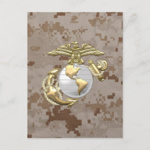 USMC Eagle, Globe & Anchor (EGA) [3D] Vykort