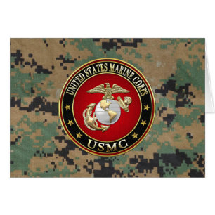 Usmc-EGA [den speciella upplagan] [3D] Hälsningskort