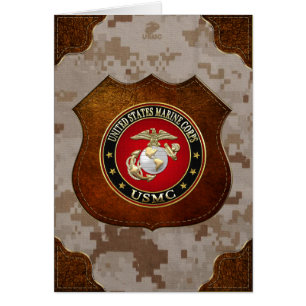 Usmc-EGA [den speciella upplagan] [3D] Hälsningskort