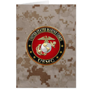 Usmc-EGA [den speciella upplagan] [3D] Hälsningskort