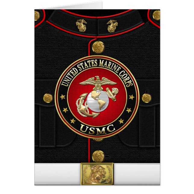 USMC EGA [Speciell utgåva] [3D] Hälsningskort (Framsidan)
