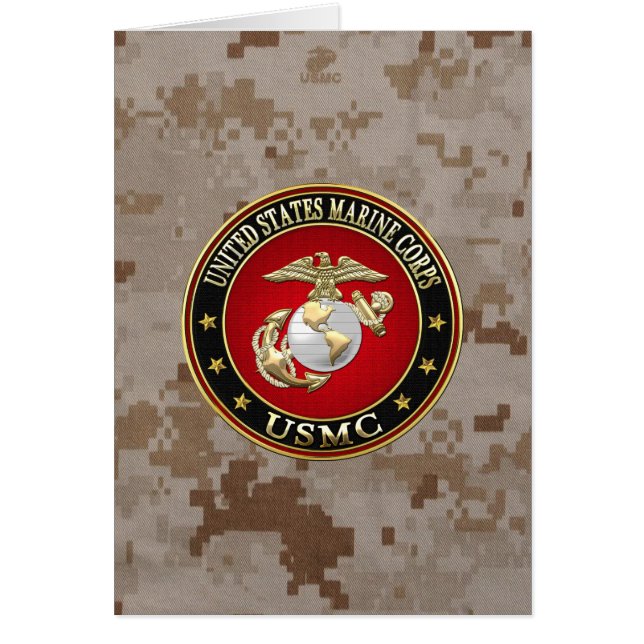 USMC EGA [Speciell utgåva] [3D] Hälsningskort (Framsidan)